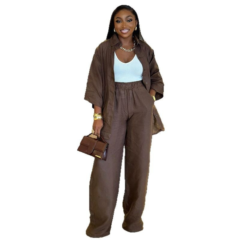 Women's African Shirt Summer Casual Western Style Suits