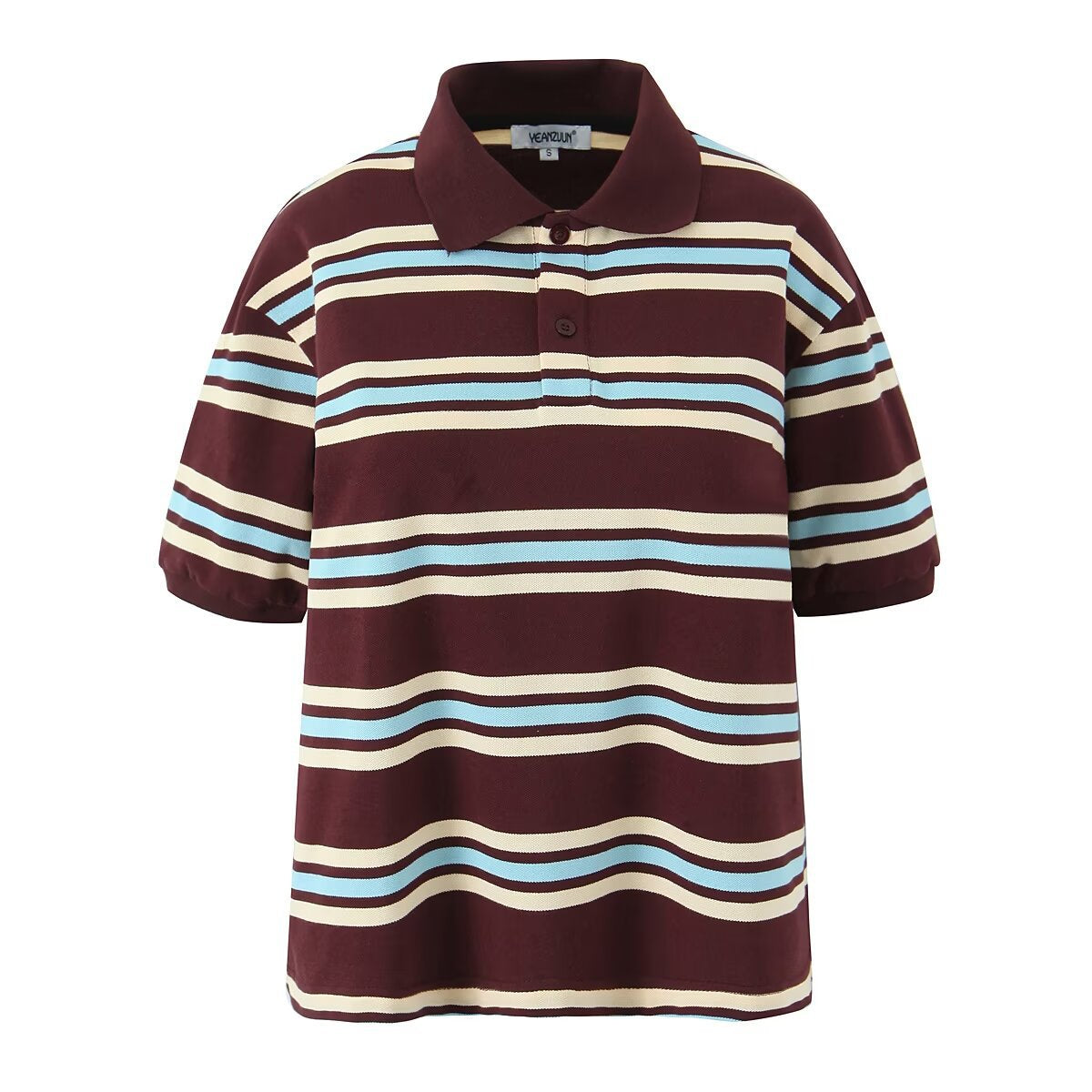 Fashion Striped Sleeve T-shirt Low Waist Suits