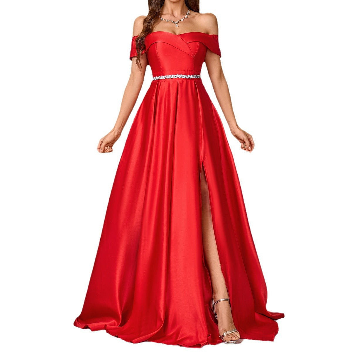 Summer Solid Color Elegant Dress Toast Dresses