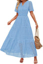 Women's A- Line Hollow Lace Cake Dress Dresses