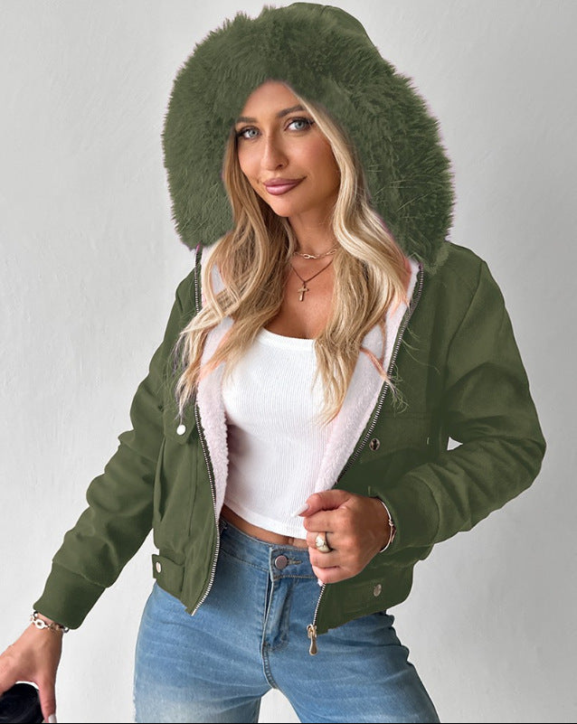 Classy Innovative Casual Thickened Plush Lining Jackets