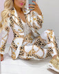 Fashion Printed Long Sleeve Casual Small Suits