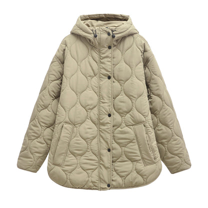 American Winter Hot Hooded Long Sleeve Cotton Coats