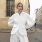 Women's Solid Color Elegant High-grade Tight Waist Coats