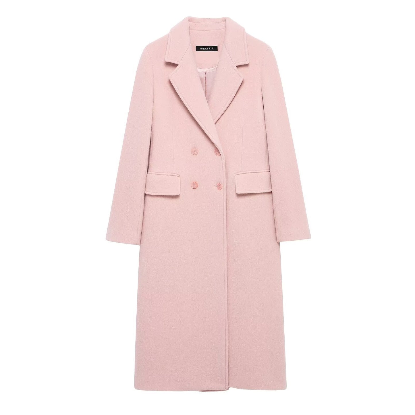 Women's Fashion Casual Temperament Mid-length Woolen Overcoat Coats