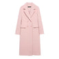 Women's Fashion Casual Temperament Mid-length Woolen Overcoat Coats