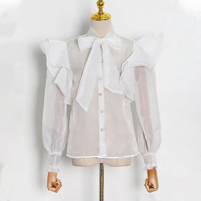 Women's Style Graceful Fashionable Shirt Autumn Design Blouses