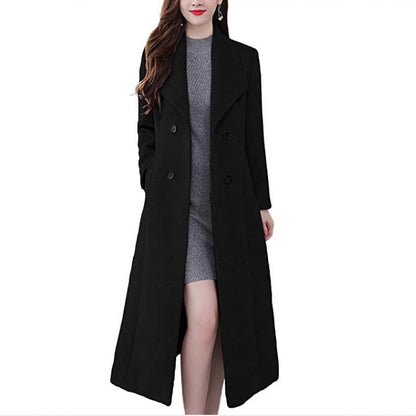 Thick Lapels Super Long Slim Fit Coats