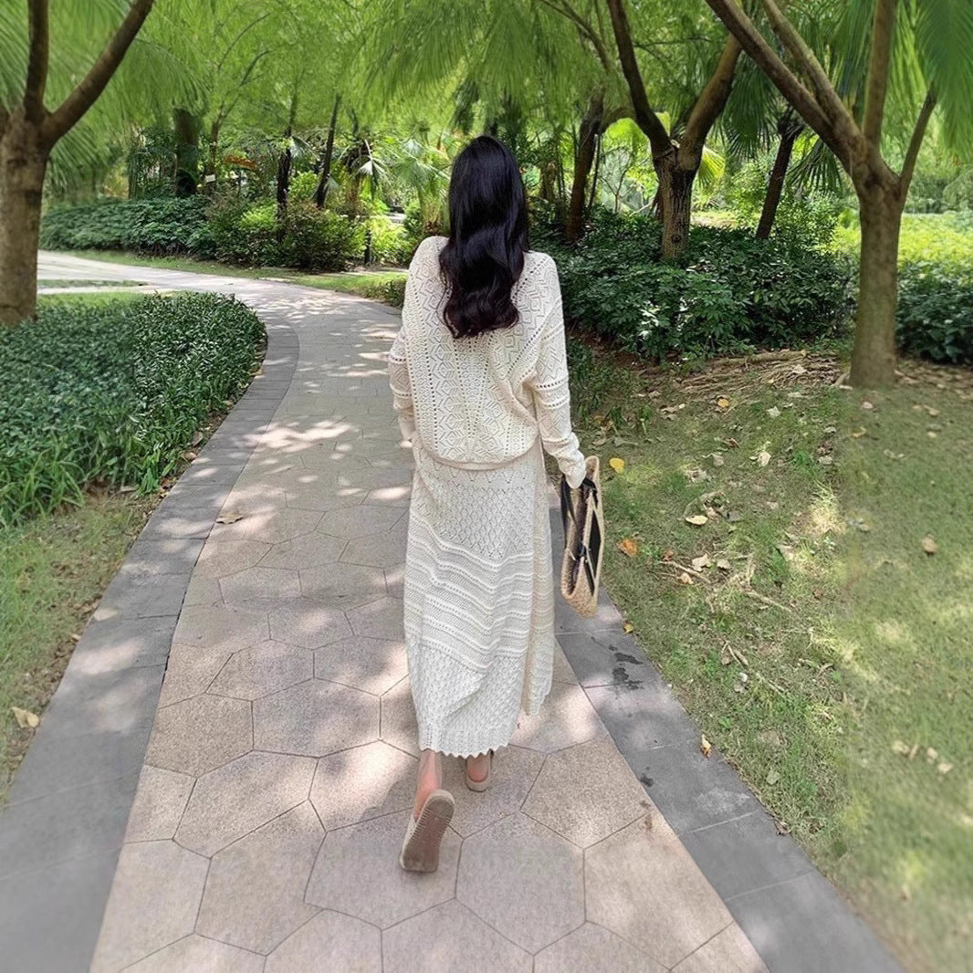 French Classic Style Fashion Elegant Knitting Suits