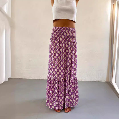 Women's Versatile With Pleated Big Hem Skirts
