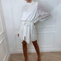 Gown Gold Slim Fit Slimming Long Sleeves Sequins Dresses