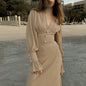 Women's Fashion Design Dress Autumn Simple Slim Fit A- Line Dresses