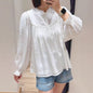 Polka Dot Jacquard Soft Glutinous Lace Blouses