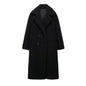 Women's Large Lapel Thickened Fleece Overcoat Coats