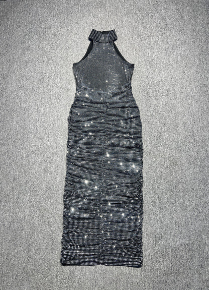 Women's Affordable Luxury Rhinestone Strap Dress Backless Dresses