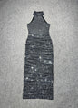 Women's Affordable Luxury Rhinestone Strap Dress Backless Dresses