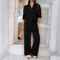 Women's Vacation Leisure Style Solid Color Two-piece Suits