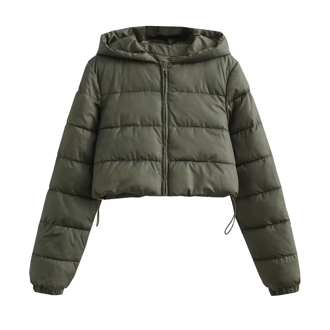 Women's French Casual Fashion Hooded Hand Plug Coats
