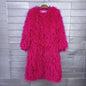 Imitation Tan Wool Extended Furry Color Coats