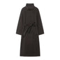 Women's Fashion Stand Collar Belt Woolen Outerwear Coats