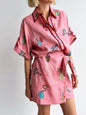 Fashion Casual Linen Shirt Collar Two-piece Suits