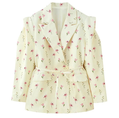 Women's Comfortable Temperament Commute Padded Shoulder Coats