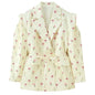 Women's Comfortable Temperament Commute Padded Shoulder Coats