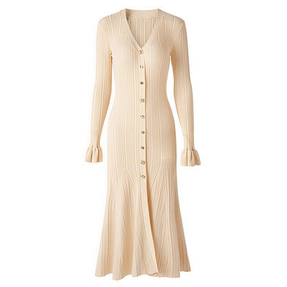 Swing Super Metal Buckle Micro Pull Cuff Dresses