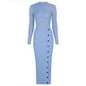 High Quality Autumn Long Sleeve Elastic Dresses