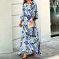Women's Summer Loose Print Long-sleeved High Waist Suits