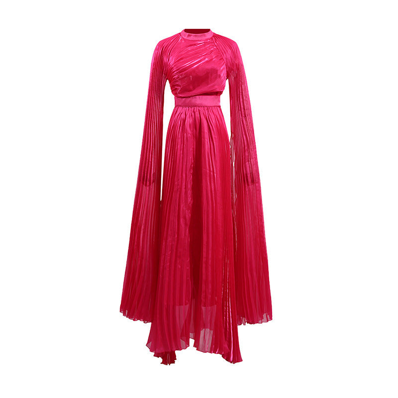 Women's French Royal Style Super Long Sleeve Retro Dance Dresses