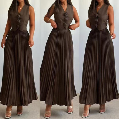 Women's Durable Fashion Three-dimensional Flower Long Suits