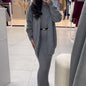 Casual Round Neck Slim Fit Idle Style Cardigans