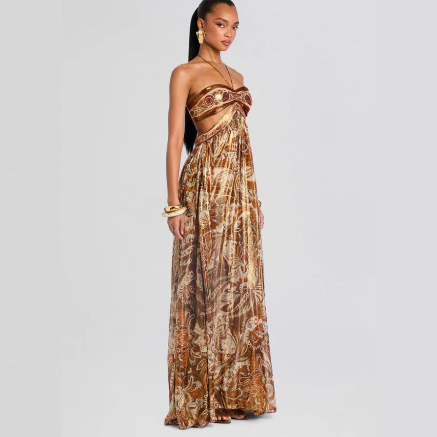 Summer Formal Dress Strap Backless Sexy Dresses