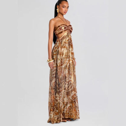 Summer Formal Dress Strap Backless Sexy Dresses