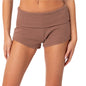 Women's Striped Style Basic Tight Low Bottoming Shorts