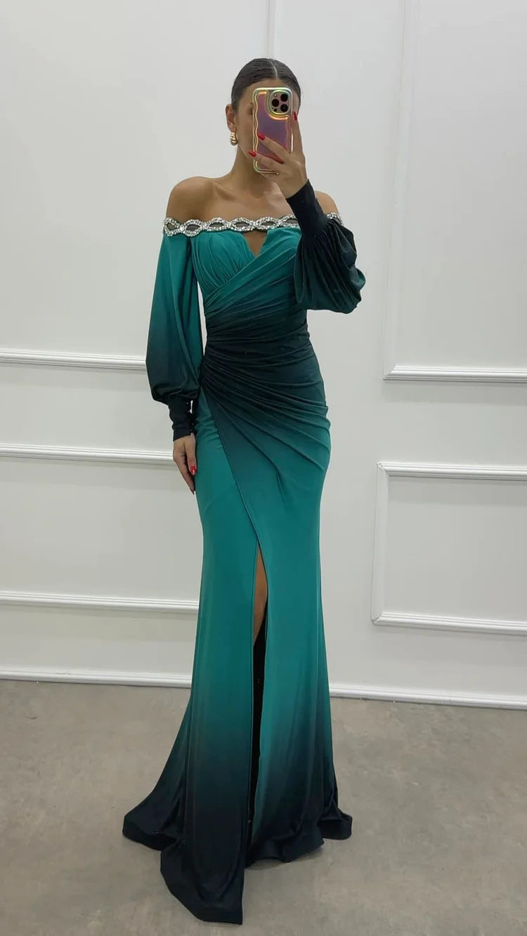 Party Sling Positioning Split Dress Casual Dresses