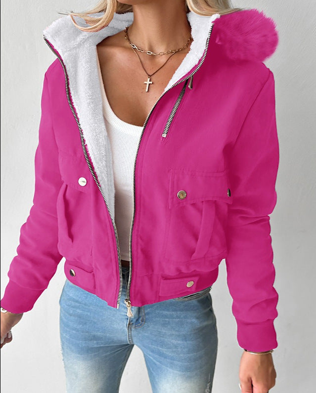 Classy Innovative Casual Thickened Plush Lining Jackets