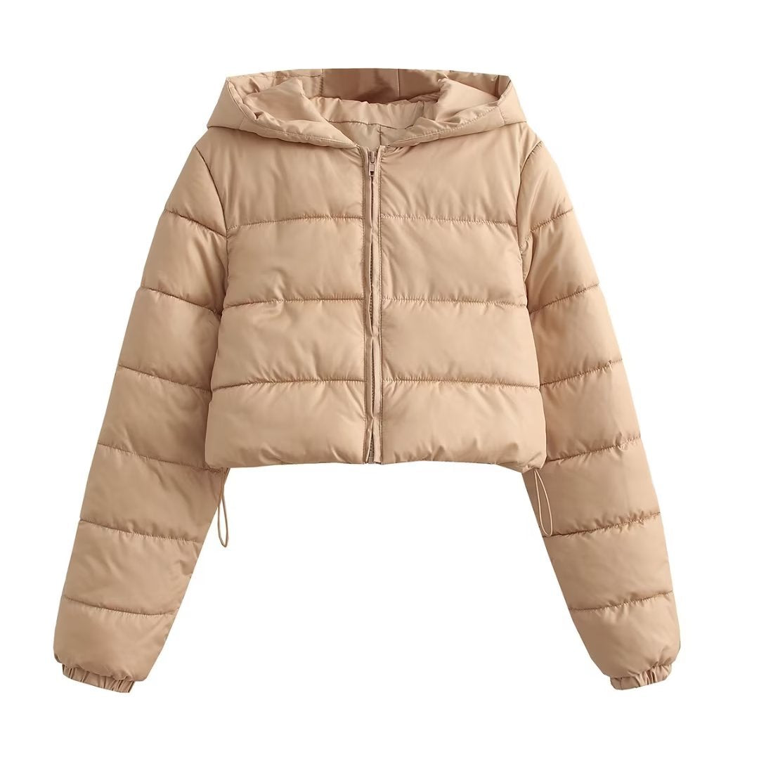 Women's French Casual Fashion Hooded Hand Plug Coats