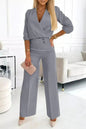 Women's Unique Cool Solid Color Trousers Suits