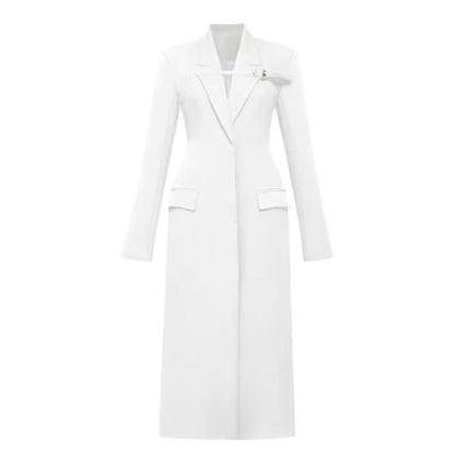 Women's Vietnam Niche Temperament Commuter Long Spring Slim Slimming Profile Coats