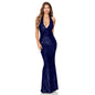 Women's Deep Sleeveless Halter Dress Pure Hot Dresses