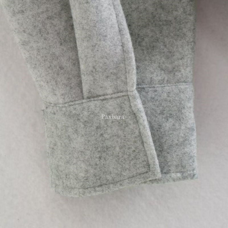 Gothic Autumn Woolen Shirt Dark Green Coats