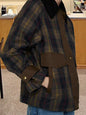 Fur Collar Long Sleeve Lapel Zipper Coats