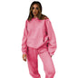 Solid Color Hooded Pullover Long-sleeved Cotton Suits