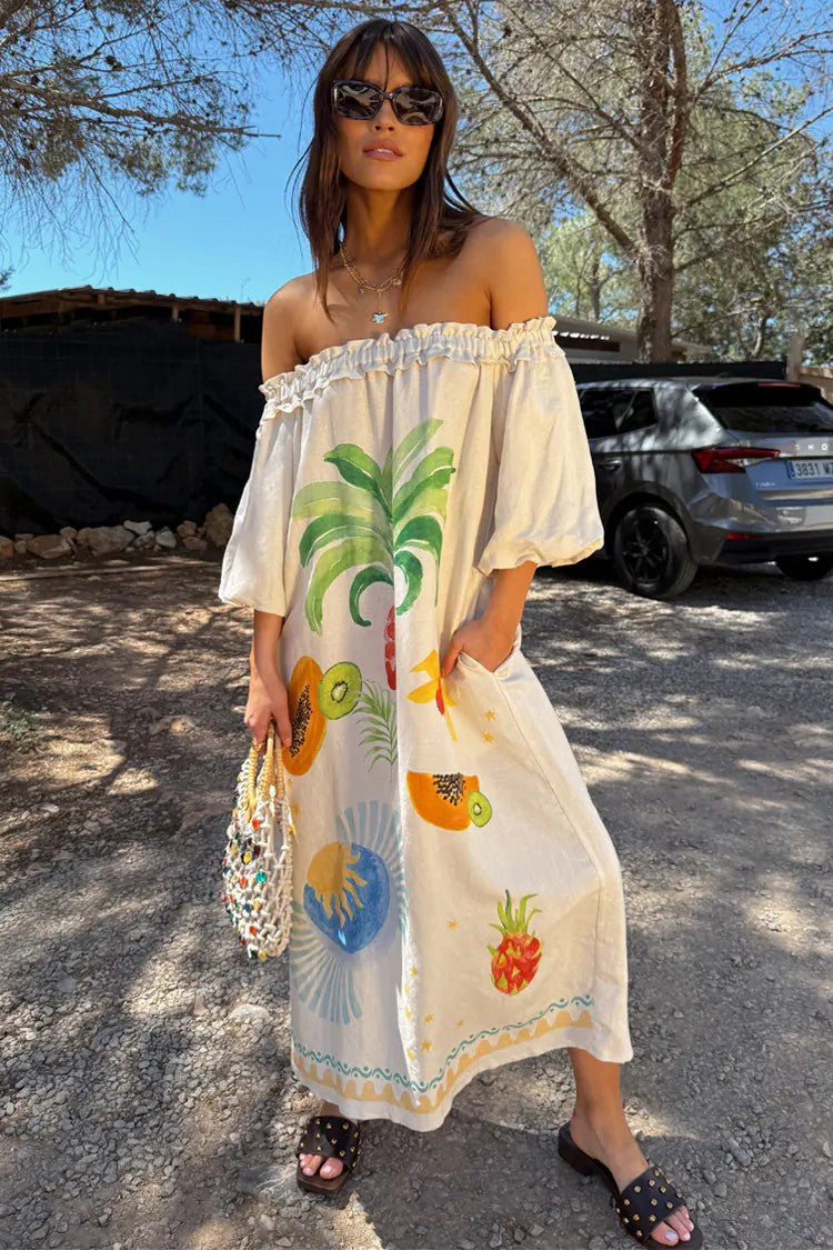 Slouchy Casual Fashion Linen Loose Dress Dresses
