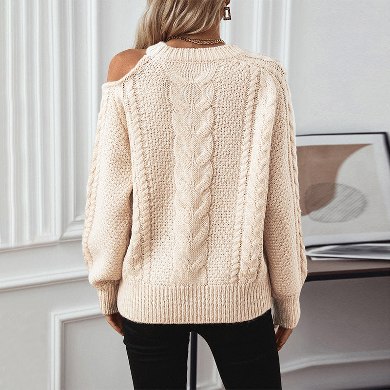 Women's Solid Color Twisted Sexy Pullover Sweaters