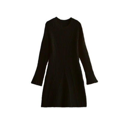 Women's Slouchy Fashion Thread Knitted Dress Dresses