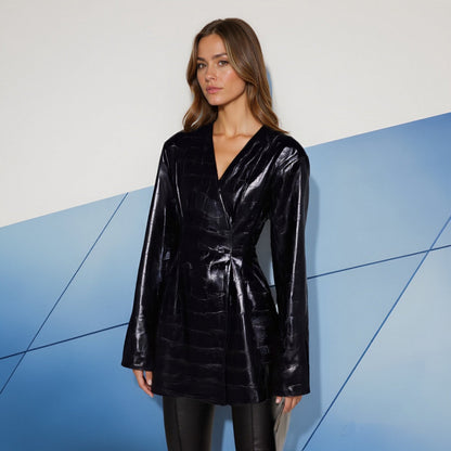 Women's Pure Color Autumn Long Sleeve Fashion Coats