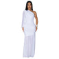 Women's Wear Sexy Oblique Shoulder Mesh High-grade Dresses